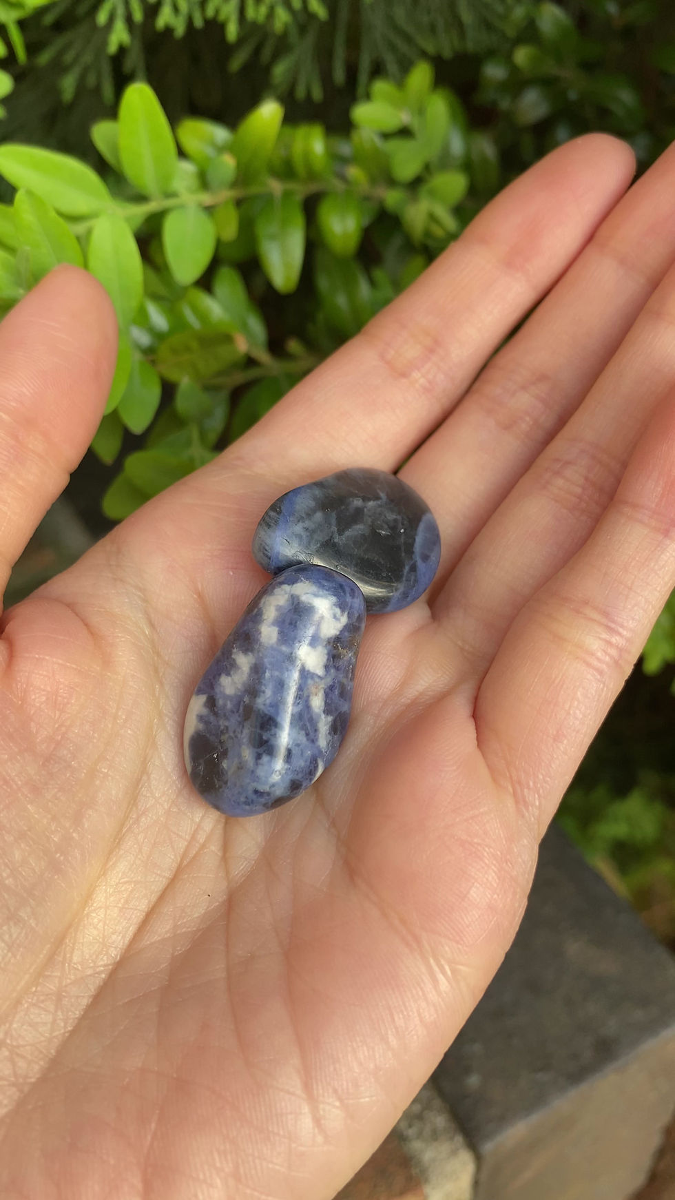 Thumbnail: 2 sodalite tumble stones