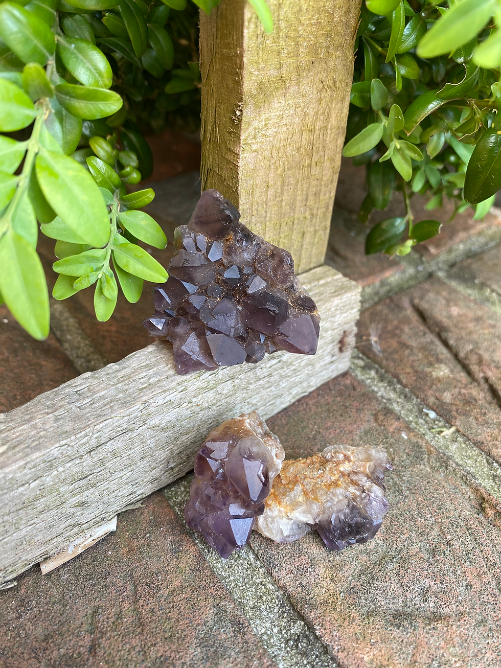 Thumbnail: Smokey amethyst cluster  / 75g