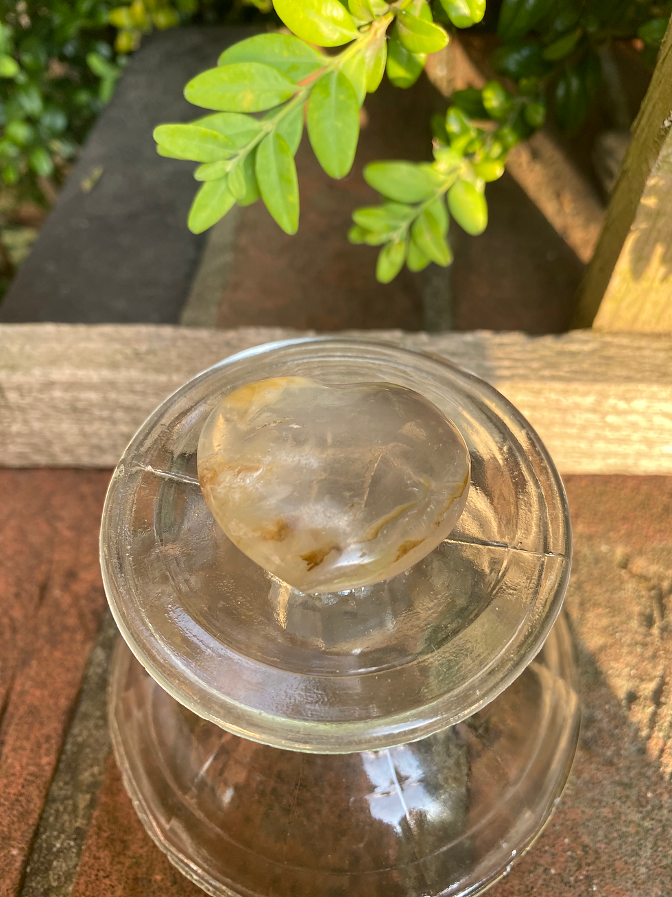 Thumbnail: 1 smoky heart quartz stone / small