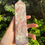 Thumbnail: Plum blossom tourmaline tower  / 310g