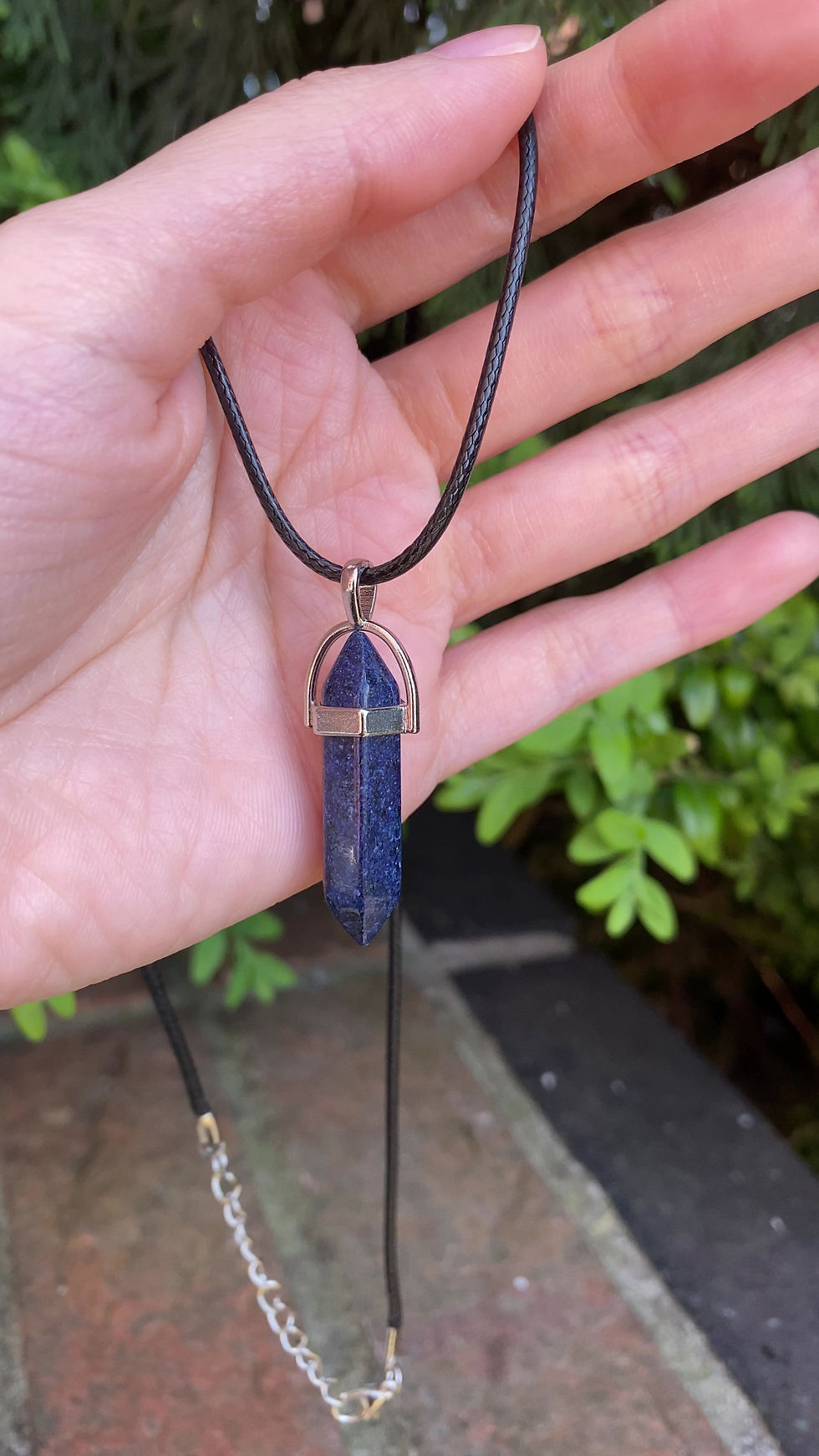 Thumbnail: Blue Lapis Lazuli Pendulum Necklace