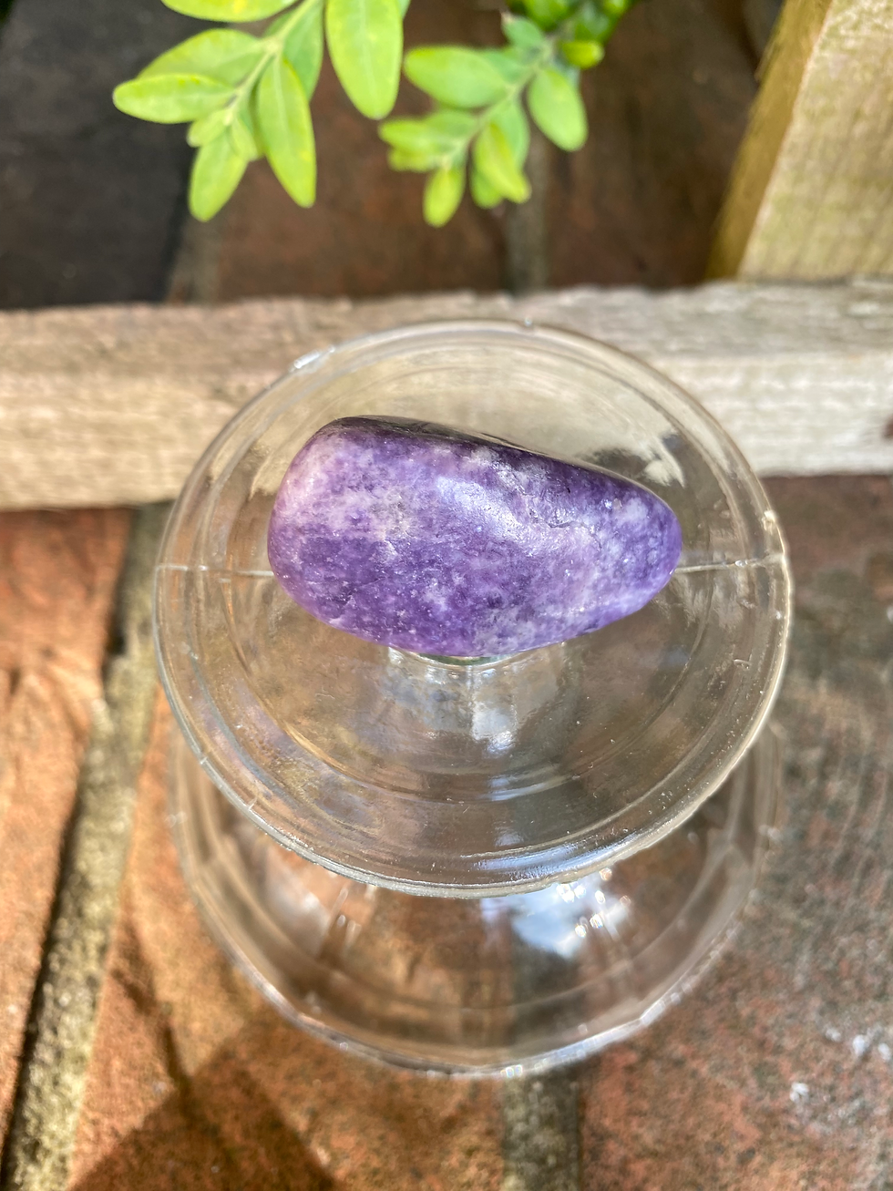 Thumbnail: 1 purple lepidolite tumble stone