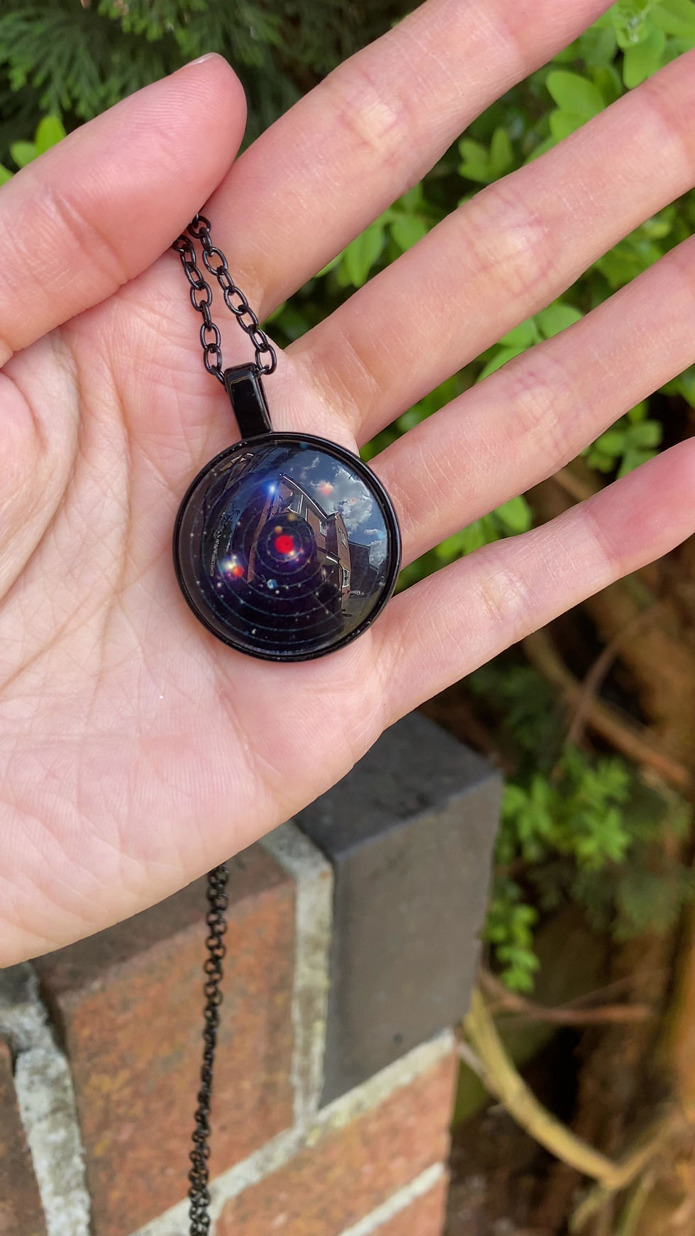 Thumbnail: Solar planets necklace black
