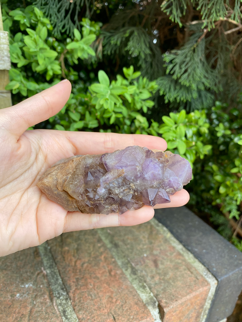 Thumbnail: Smokey amethyst cluster  / 92g