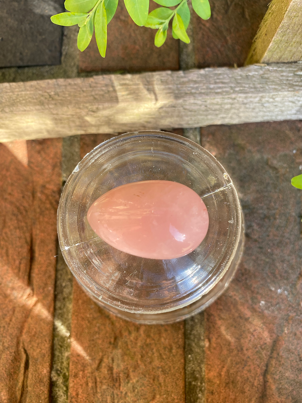 Thumbnail: 1 rose quartz egg 25mm