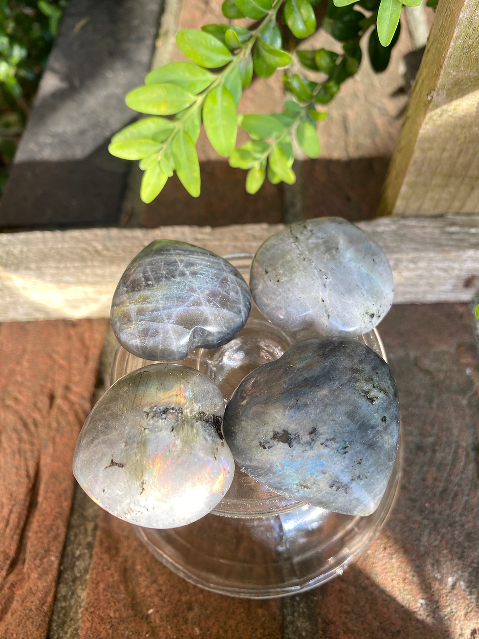 Thumbnail: 4 labradorite heart / medium