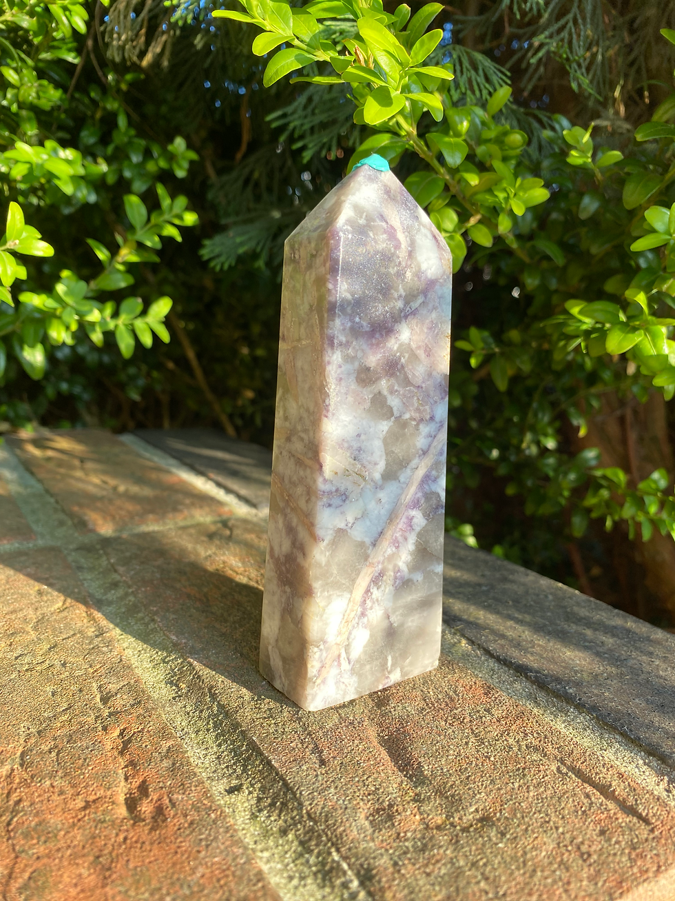 Thumbnail: Plum blossom tourmaline tower  / 274g