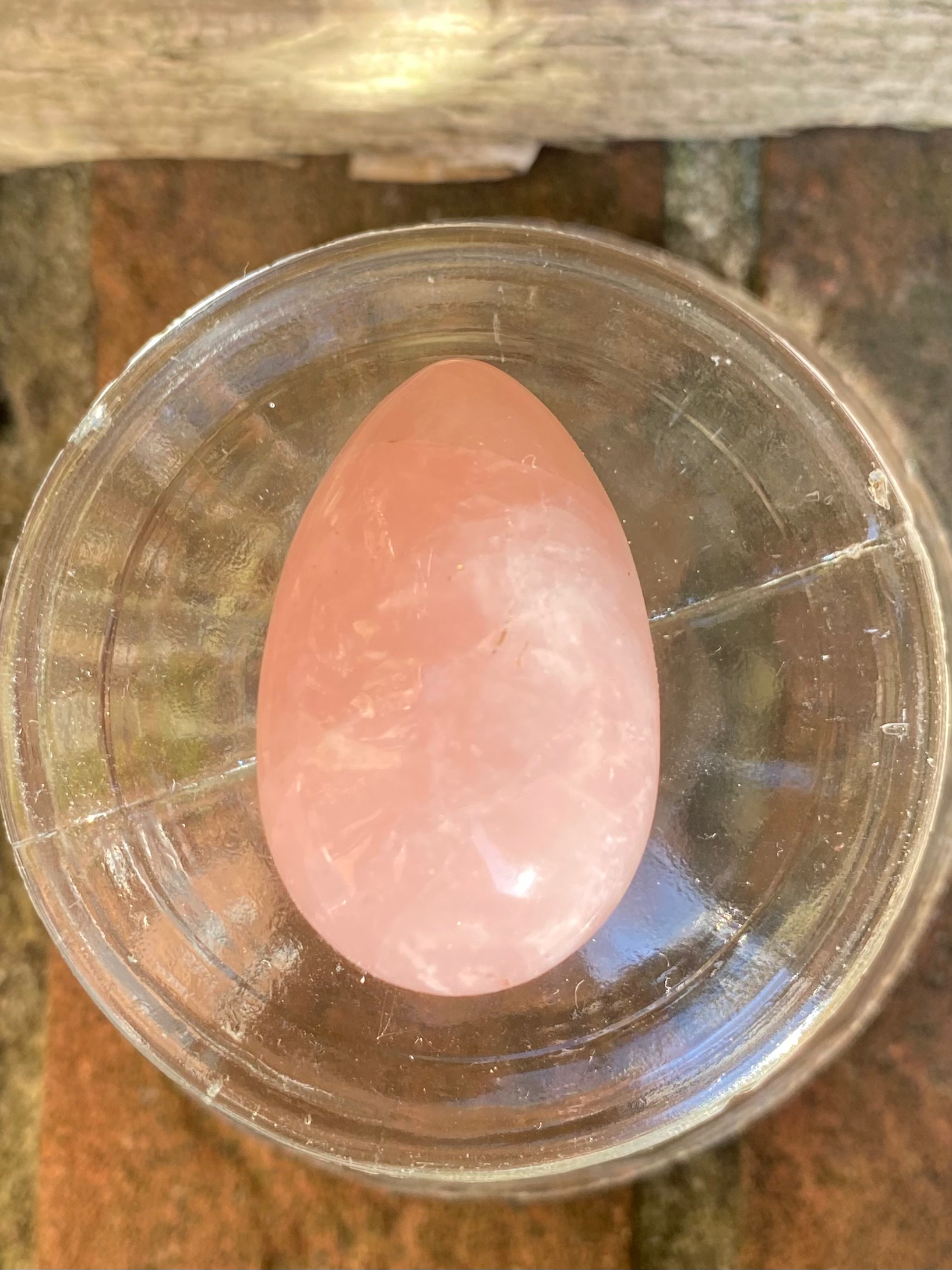 1 rose quartz egg 25mm