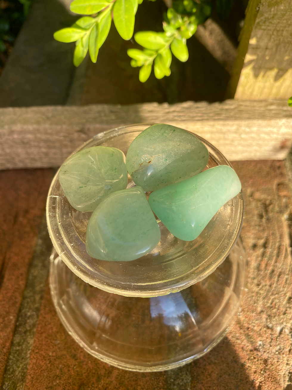 Thumbnail: 4 aventurine tumble stones