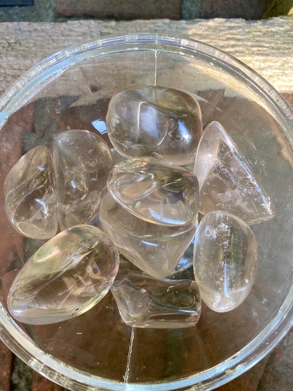 Thumbnail: 3 clear smoky quartz stones