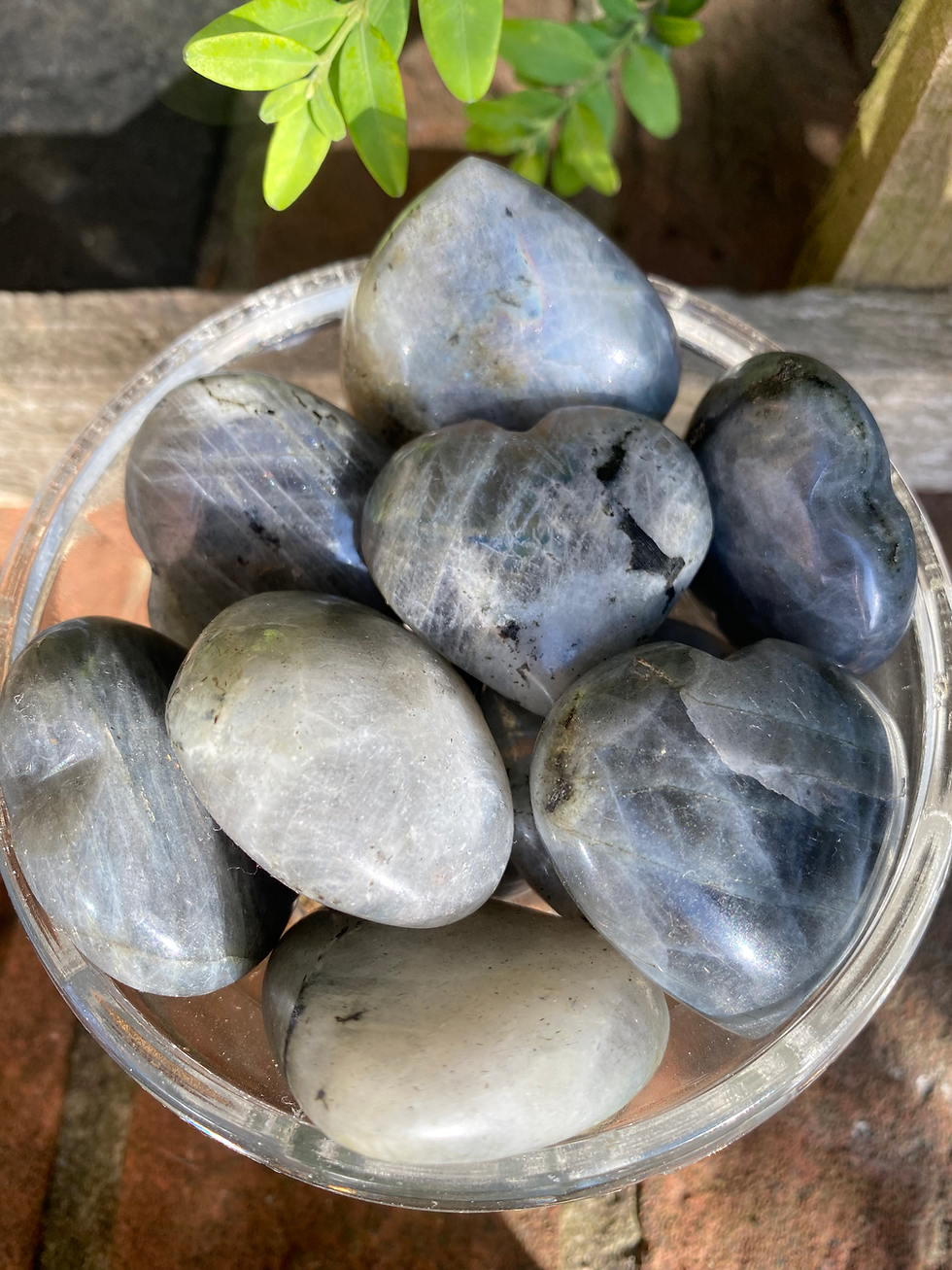 Thumbnail: 4 labradorite heart / medium