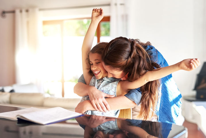 happy tutoring student