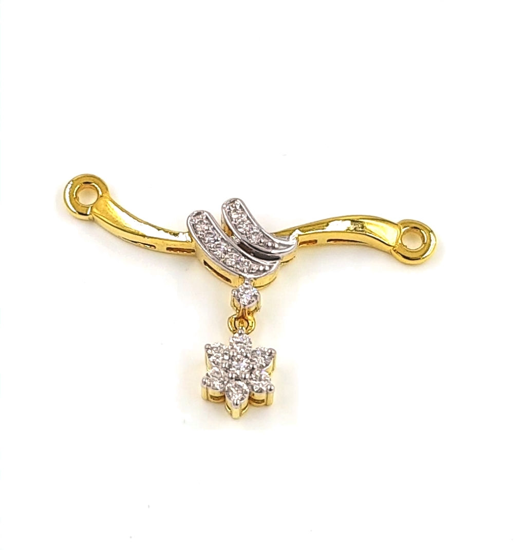 Diamond mangalsutra pendant