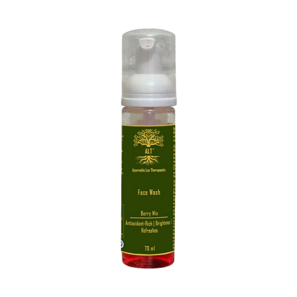 Fruity face wash with strawberry, blueberry, and mulberry oils.