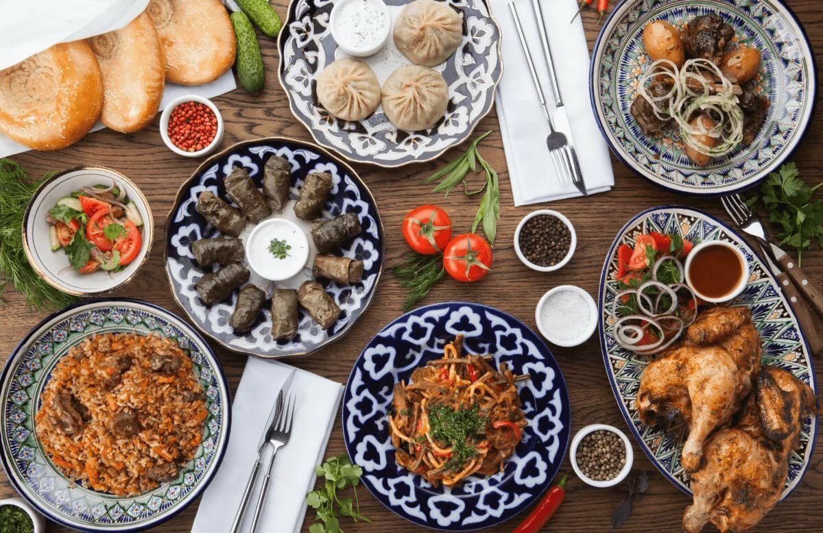 Arranged Food and Objects