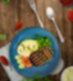 Beef Cutlets with Mash Potato