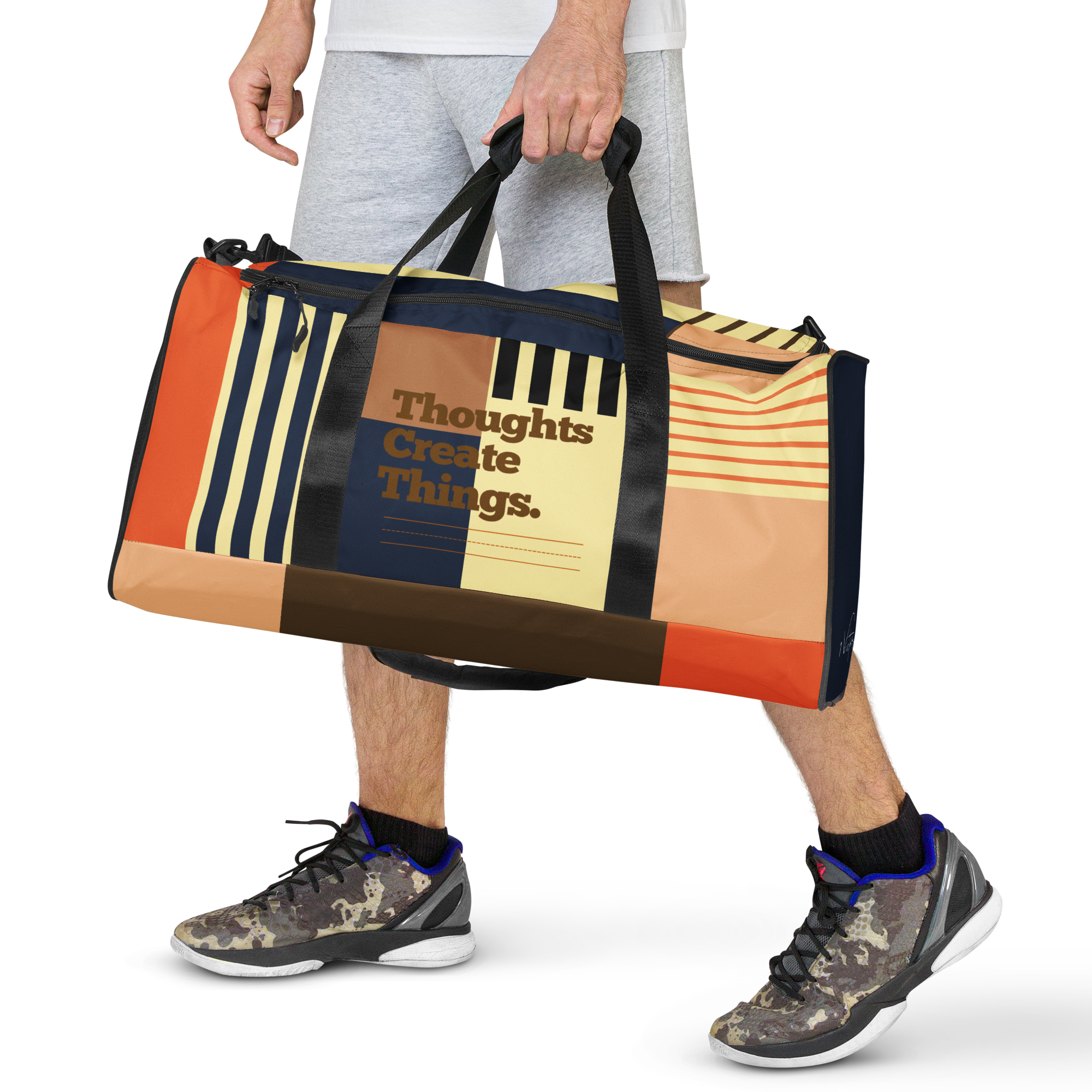 Cocoa-Buttermilk Duffle Bag