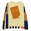 Thumbnail: Cocoa-Buttermilk Abstract Sweatshirt