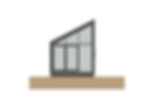 Sloped pitch front elevation