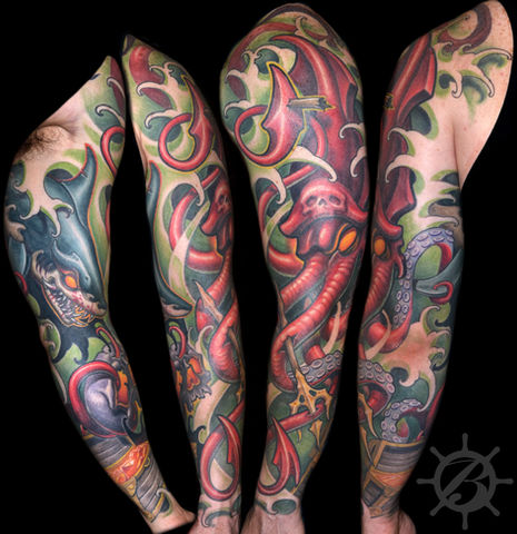 Tattoo by Brandon Schultheis - BlackSails Studio