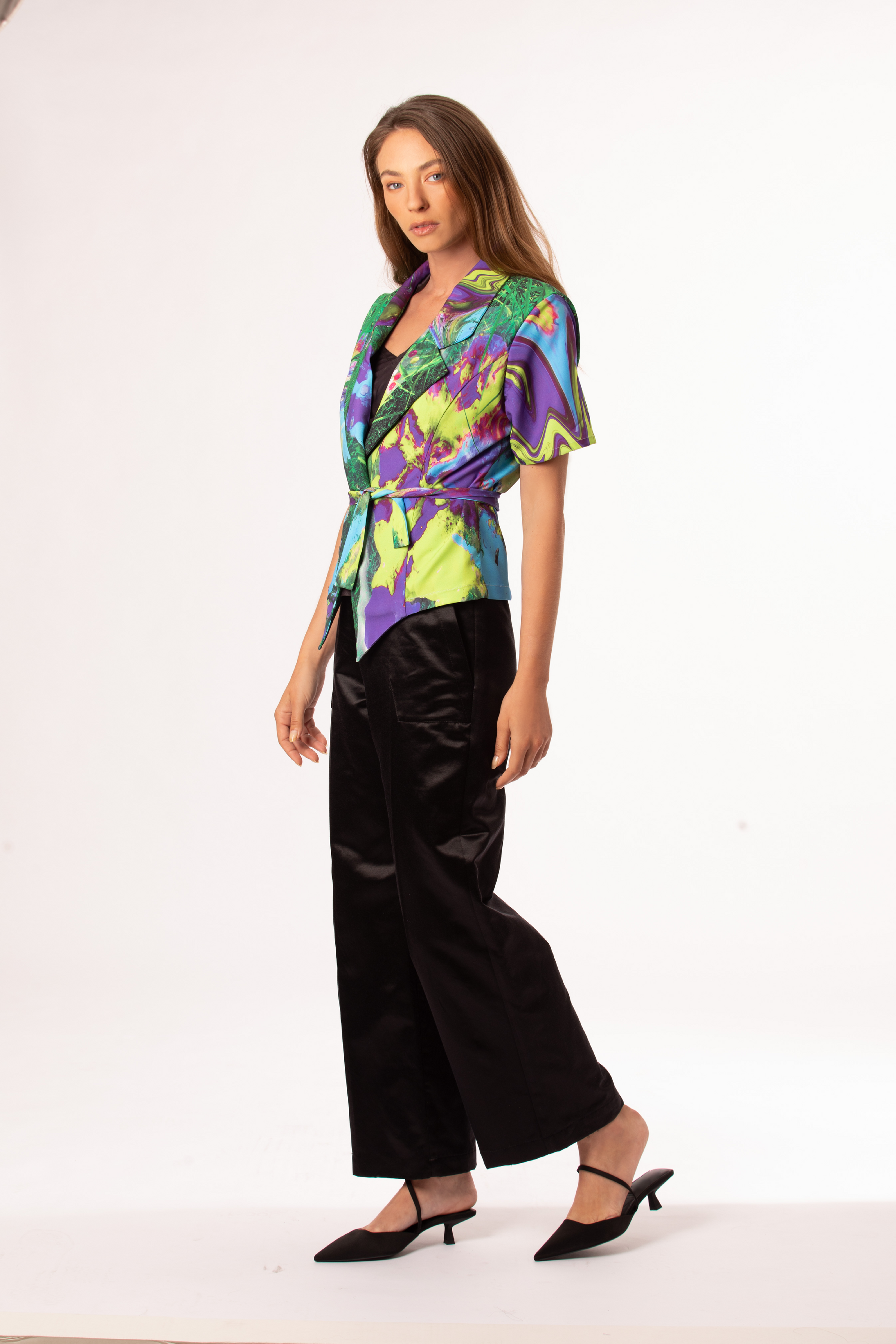 VINTAGE-INSPIRED SHORT JACKET - PRINT