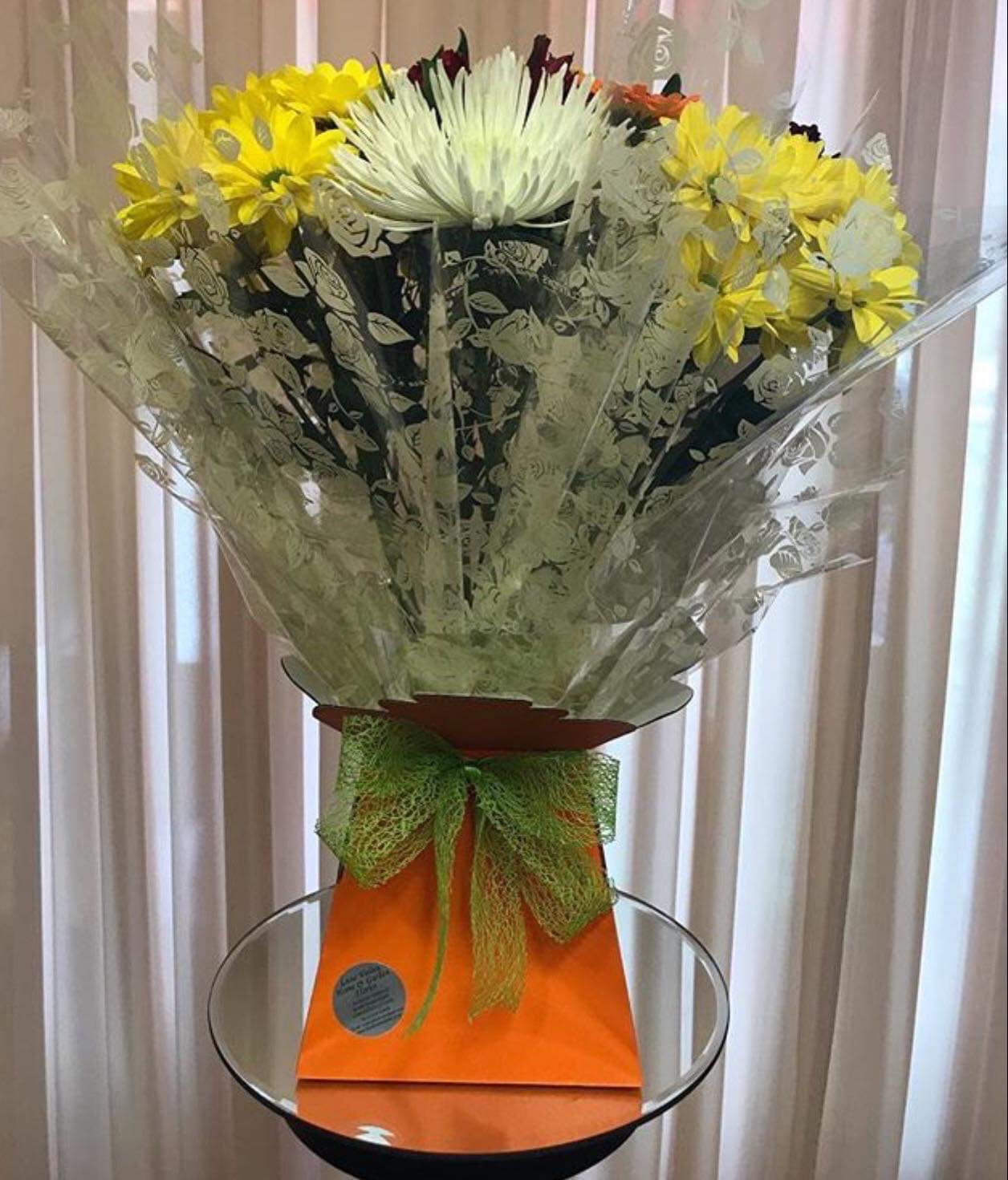 Orange Hand-Tied in water