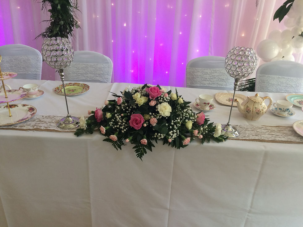 Wedding Top Table Arrangement 