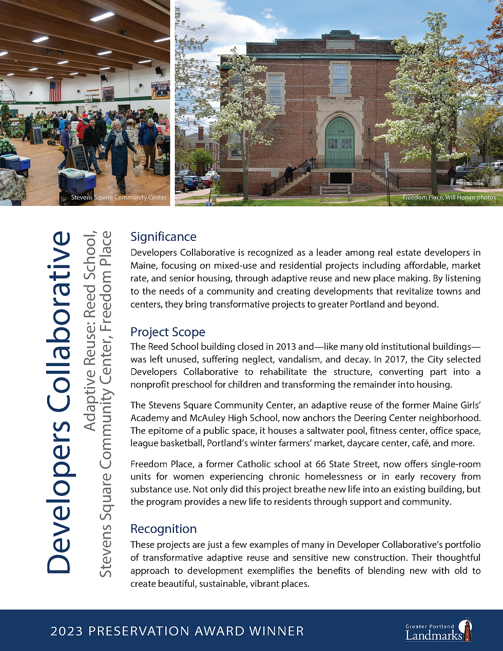 Developers Collaborative Adaptive Reuse