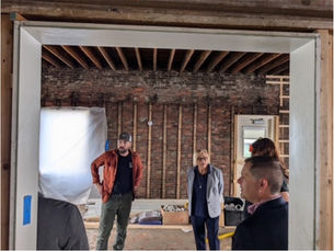 A recent visit from Governor Mills at the Central Fire Station site in Brunswick, Maine