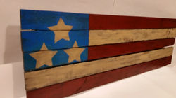 4th of July Rustic American Flag Rec