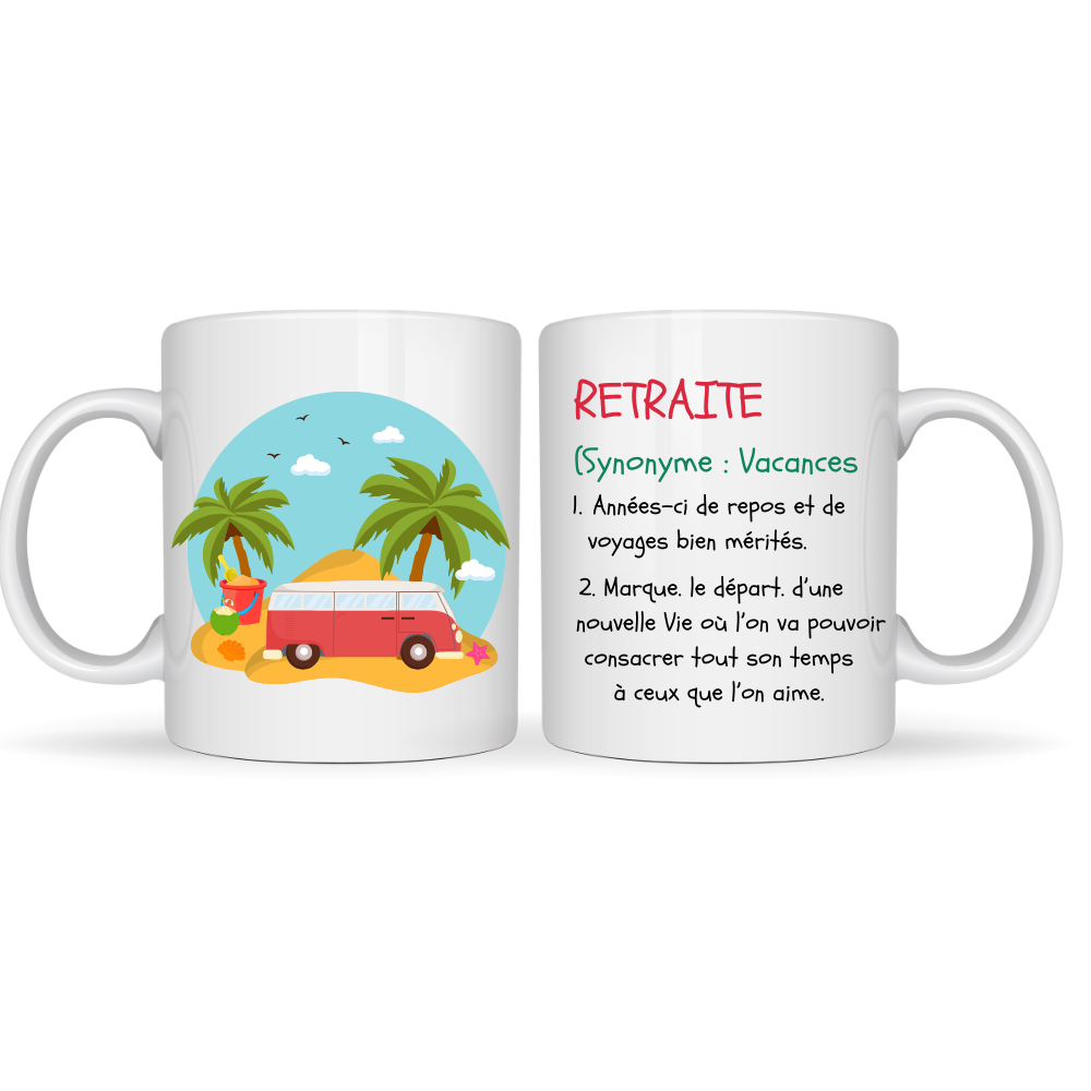 Mug Retraite Synonyme Vacances