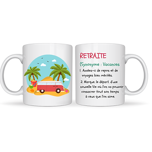 Mug Retraite Synonyme Vacances