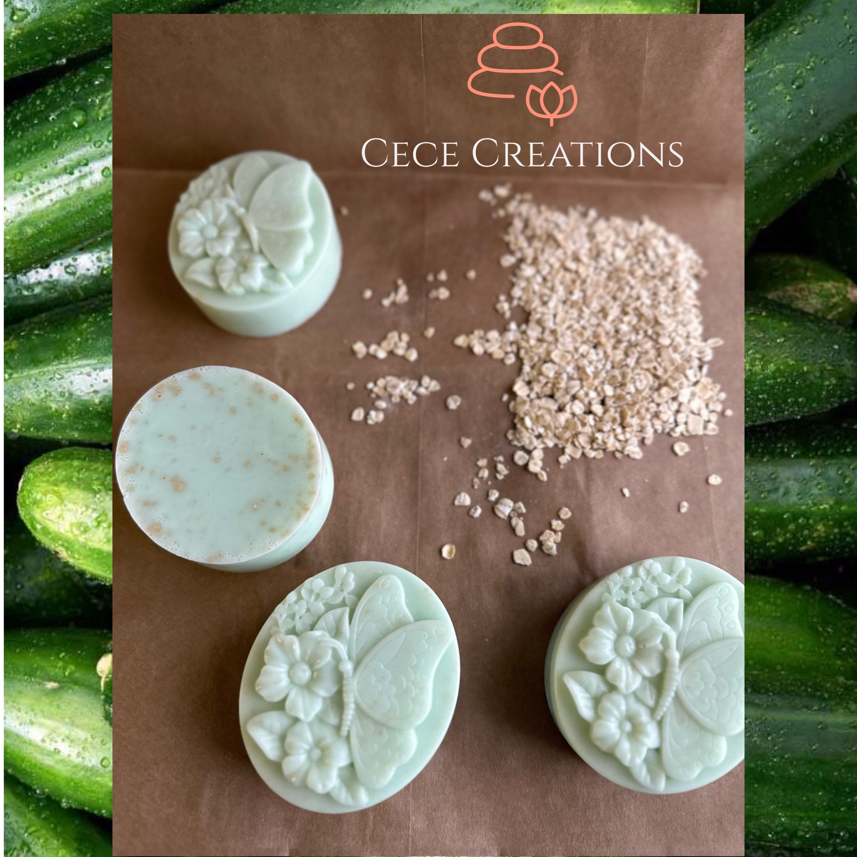 AVOCADO CUCUMBER OATMEAL SOAP