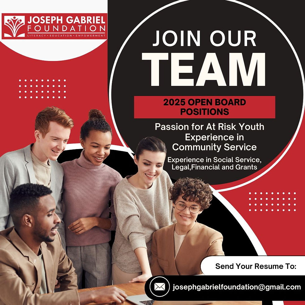 JGF Board Member Informational  Meeting VirtUAL