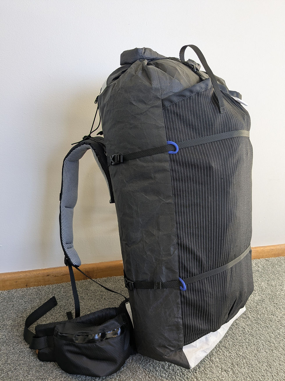 Scrub Wren (40L), with optional Stretch Mesh Back Pouch, Removable/Adjustable Harness and Hip Belt Z