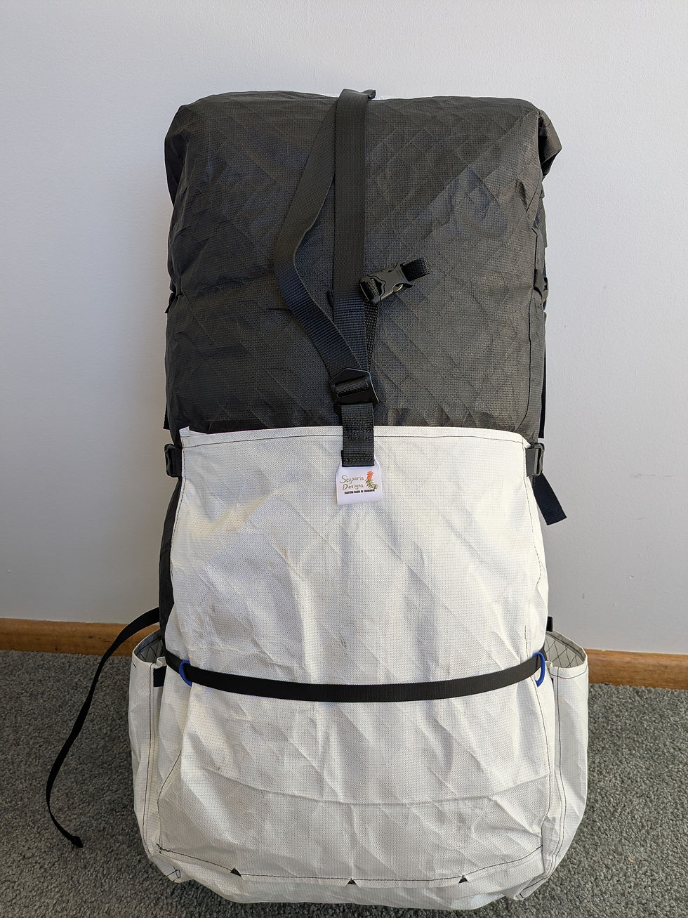 The Beast (110L) with Solid Ultra 800 Side Pockets and Back Pouch, Paddle Attachment and Hip Belt Zi
