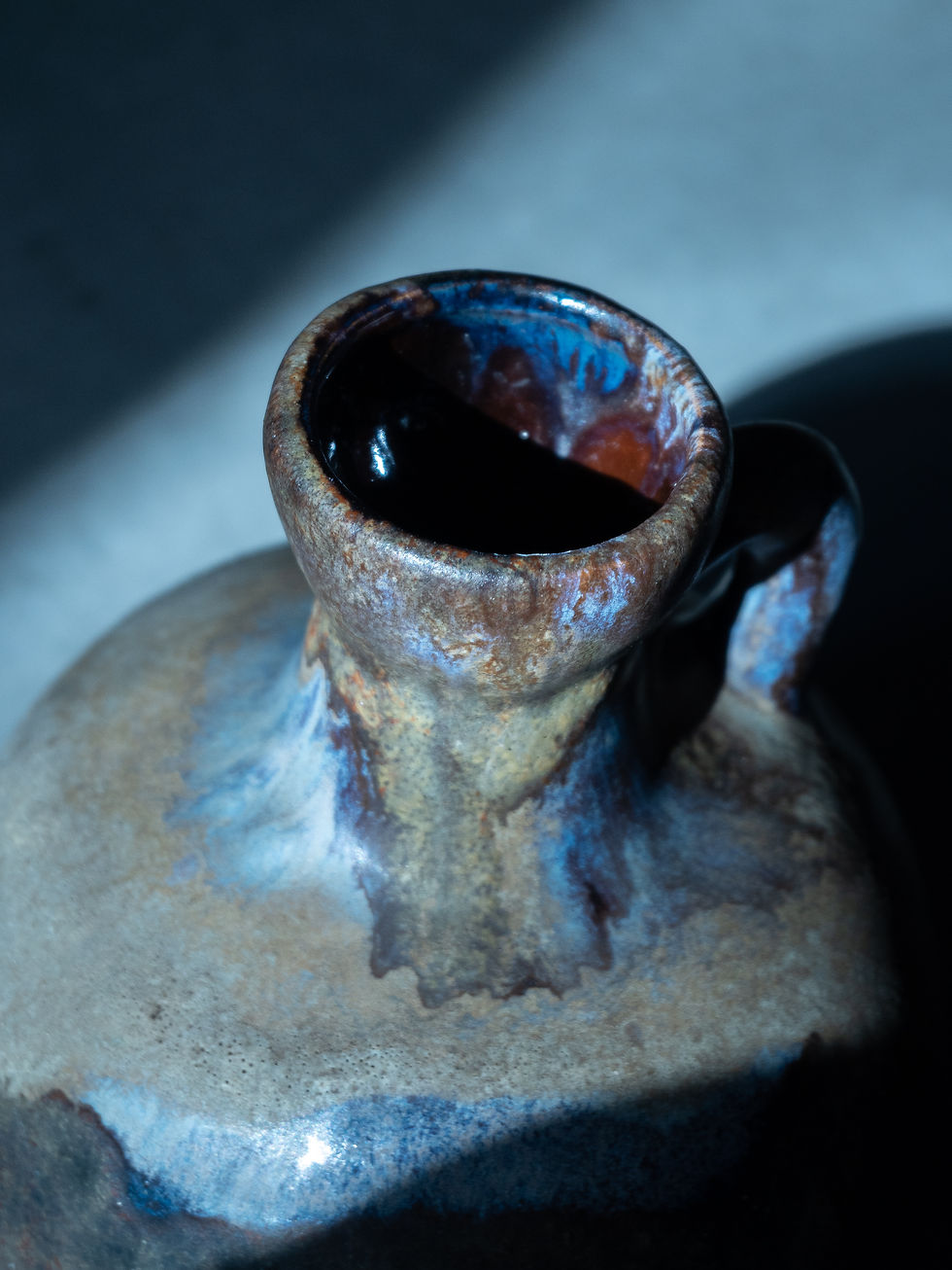 Thumbnail: Vintage RUSCHA KERAMIK Fat Lava Vase 