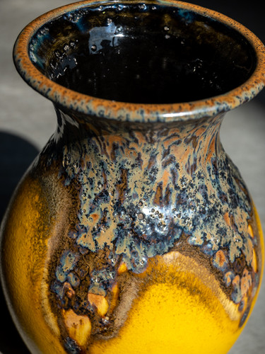 Uebelacker /Ü - Keramik Fat Lava Vintage Flower Vase