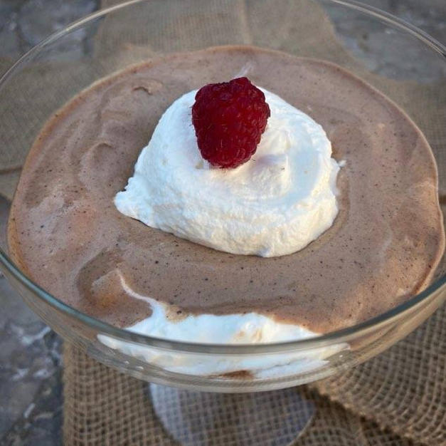 Chocolate Mousse with Fresh Whipped Cream