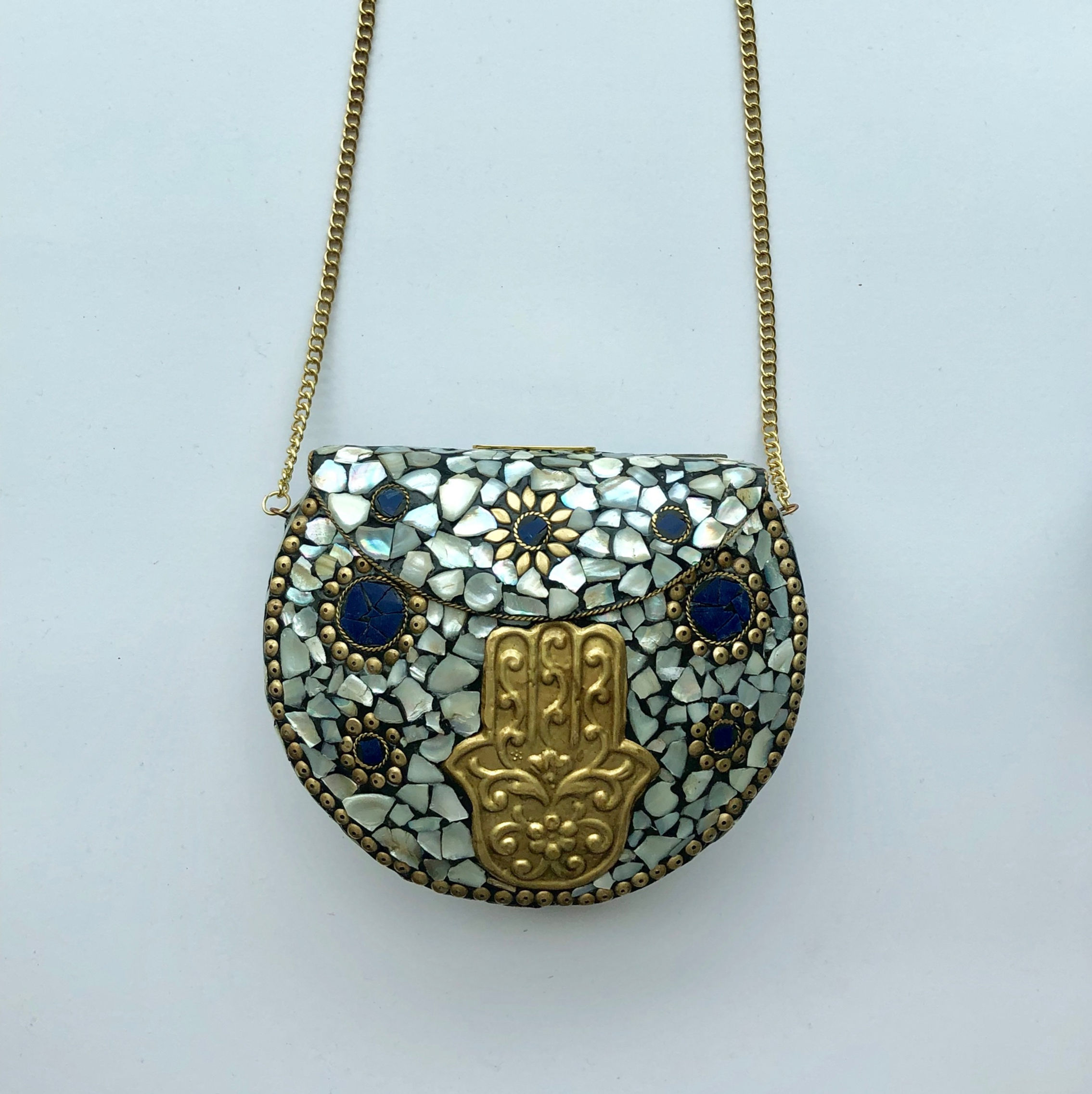 'ROCK' bag - Hamsa Blue