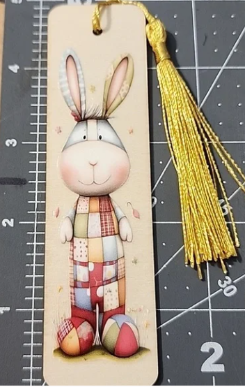 Thumbnail: Cute Bunny Bookmark with Tassel