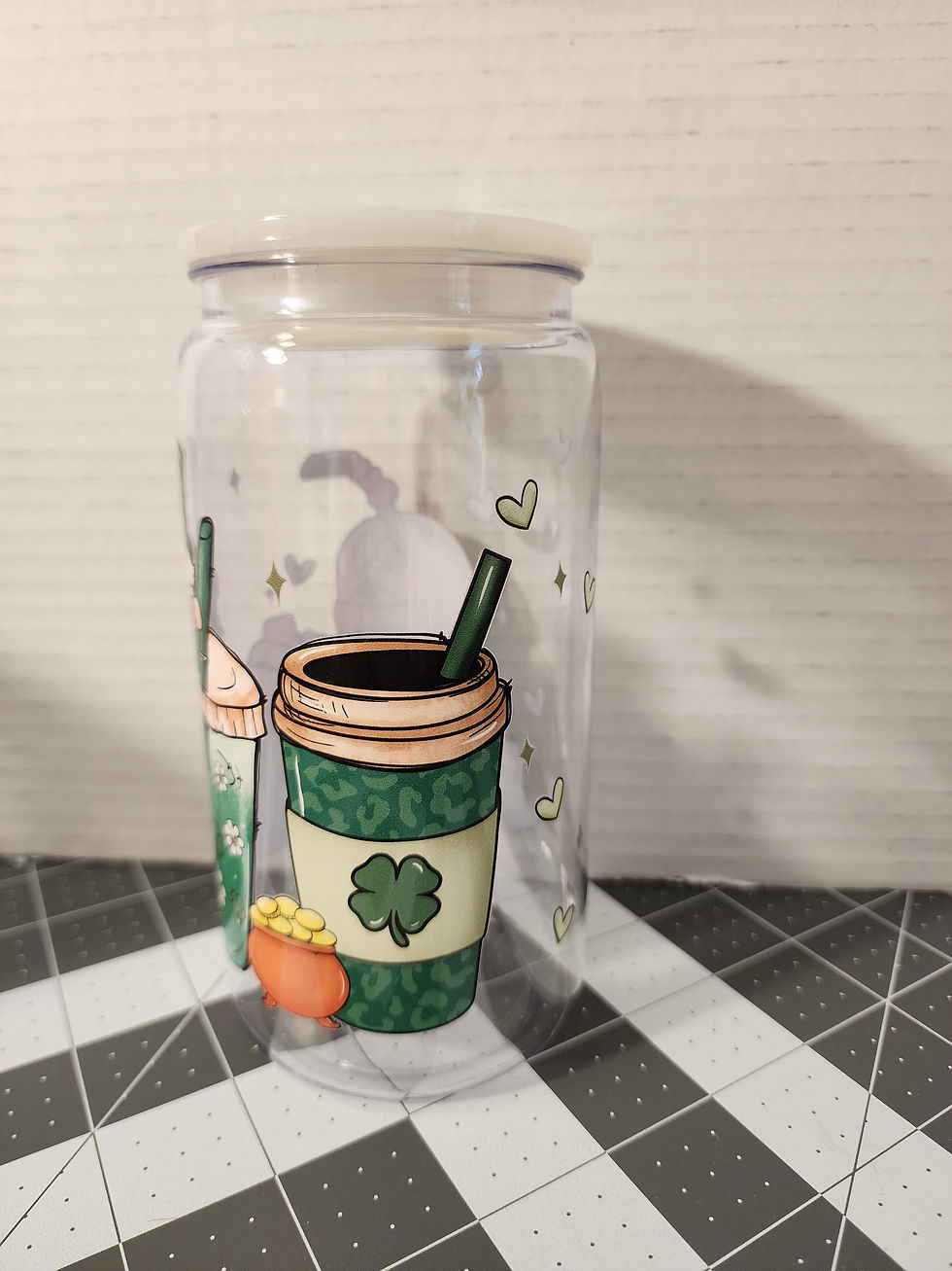 Thumbnail: St. Patricks themed Plastic Tumbler