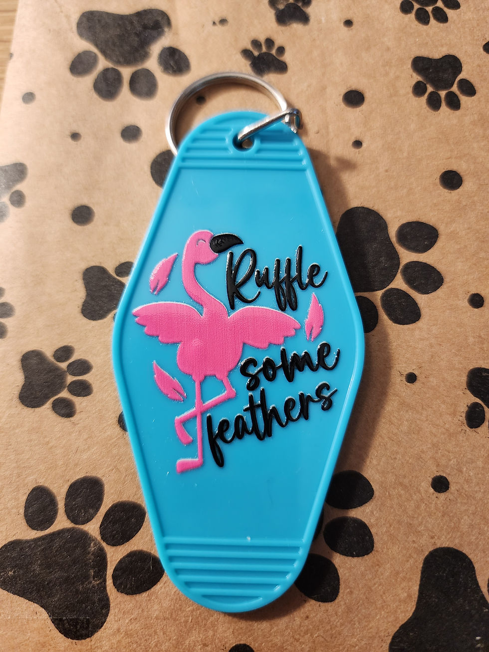 Thumbnail: Blue Flamingo Keychain