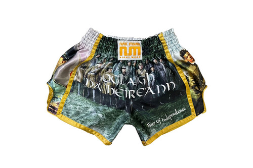 Shamrock Irish Print Pattern Muay Thai Boxing Shorts