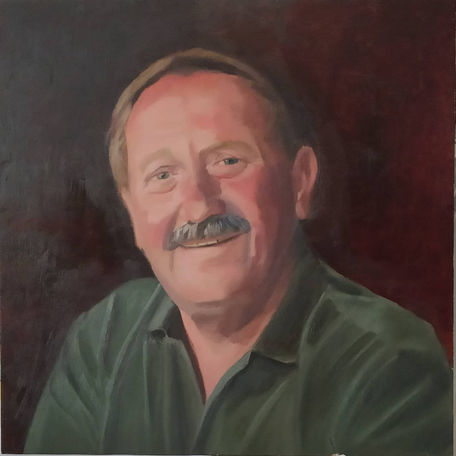 Dad oil painting