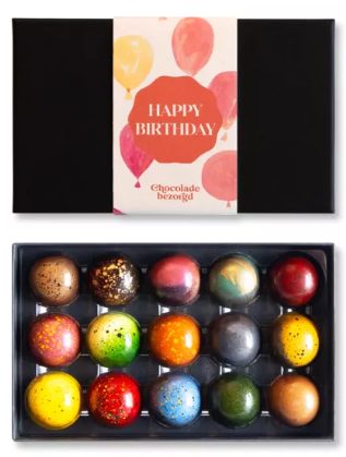 Verjaardagsbonbons chocolade