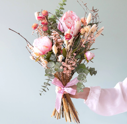 Zijden bloemen groot boeket