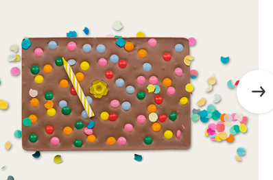 chocoladereep met wikkel van harte gefeliciteerd