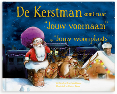 Kinderboek de kerstman met jouw naam