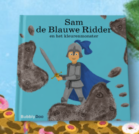 Kinderboek met naam Sam de Blauwe ridder